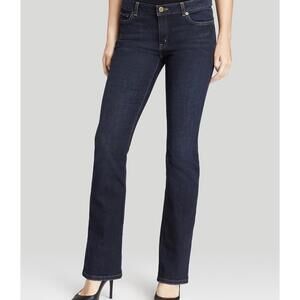 MICHAEL KORS NWT WOMENS BOOTCUT STRETCH JEANS IN DARK INDIGO RINSE-SIZE 10